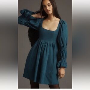 Pilcro Square-Neck
Corduroy Babydoll Mini
Dress